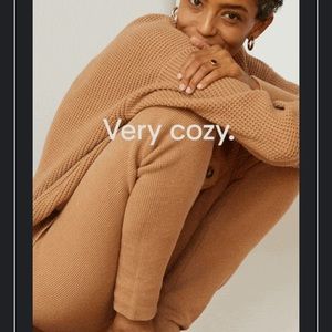 Cotton/Silk Leggings in Ginger